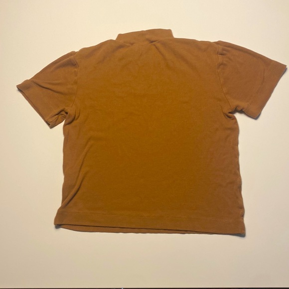 Chocolate stretchy t shirt. Size small - Picture 2 of 3